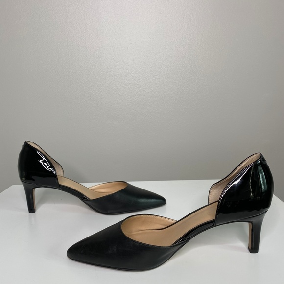 Franco Sarto Black Demille Kitten Heels - Picture 5 of 8